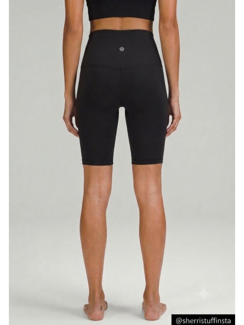 Like New Lululemon Align Super High Rise Shorts 10" Black Yoga Activewear Nulu 4